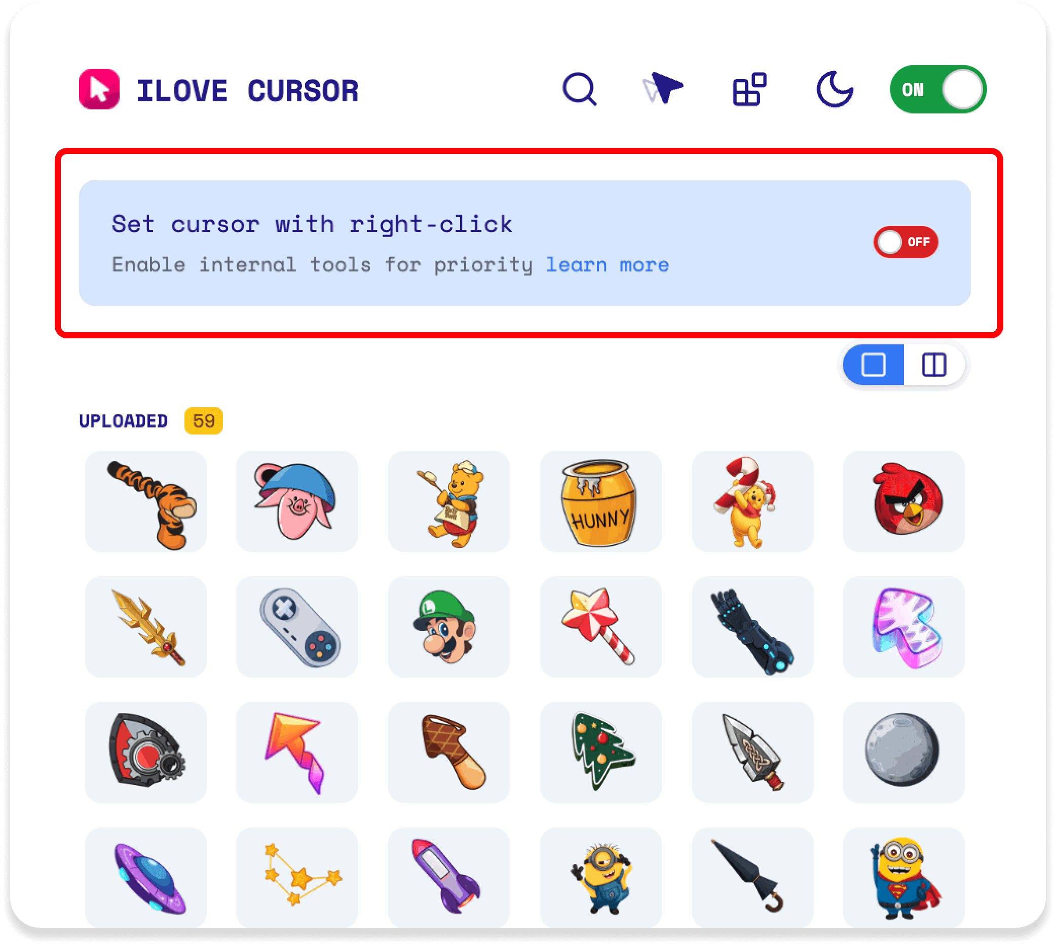 Enabling Right-Click to Set Cursor